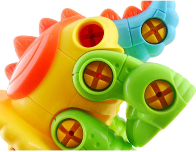 Take Apart Dinosaurs Toys Includes Screw Drivers and Pull-Along Accessory (2 Pack)