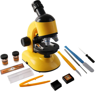2 en 1 Mi Primer Telescopio y Microscopio Set de Juego Educativo Kit de Inicio de Ciencia y Astronomía para Niños Regalo de Navidad