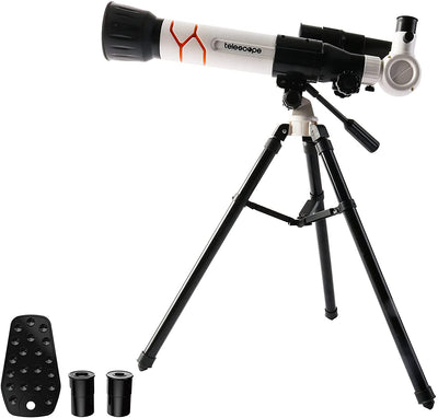 2 en 1 Mi Primer Telescopio y Microscopio Set de Juego Educativo Kit de Inicio de Ciencia y Astronomía para Niños Regalo de Navidad