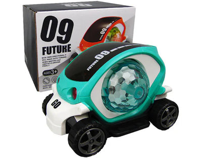 Fidtoy Bump & Go Musical Stunt Car Toy – Light Up Moving Car for Kids 2-6