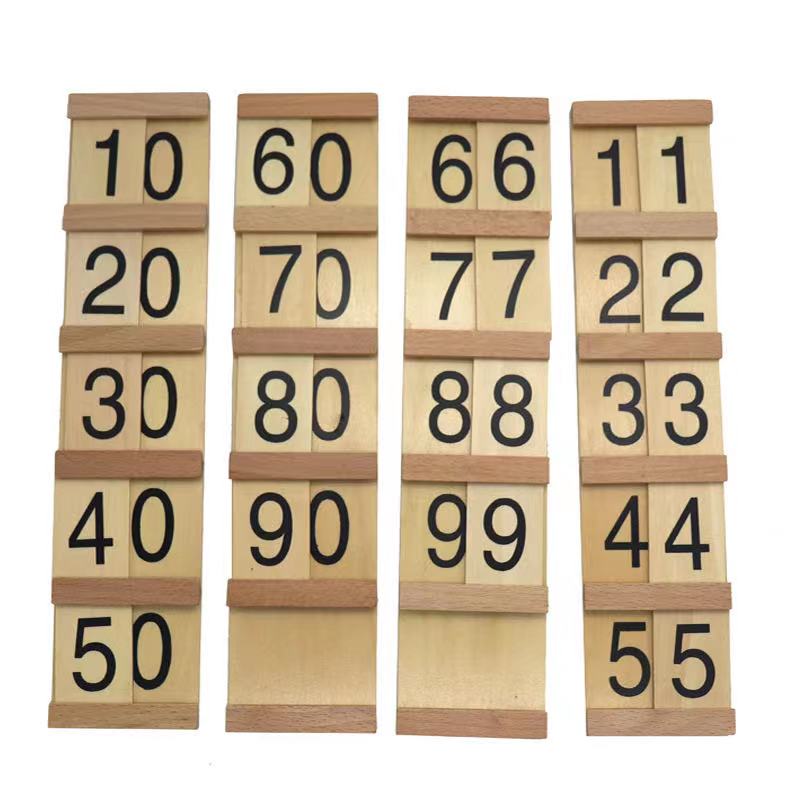 Best Wooden Montessori Tens Boards with Beads - Mathematics toys