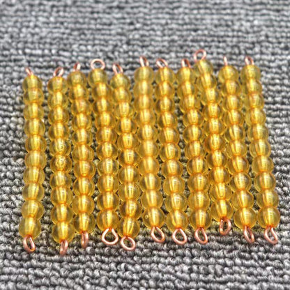 Best Wooden Montessori Tens Boards with Beads - Mathematics toys