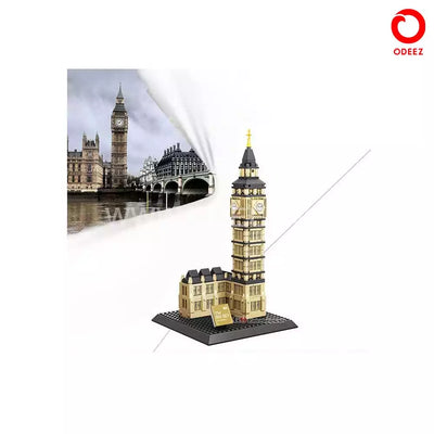 The Elizabeth Tower Construction Building Blocks Model - 910 Pieces