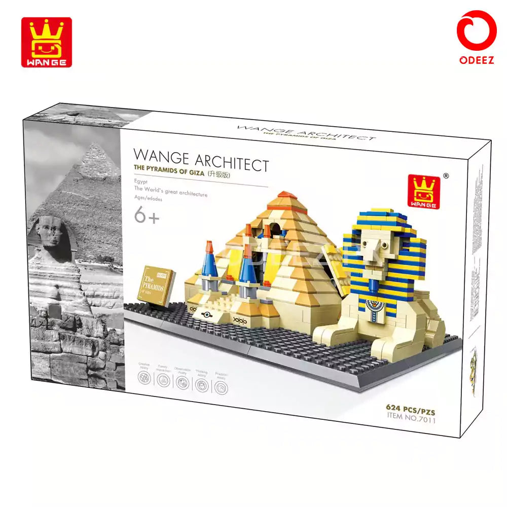 The Great Pyramids Of Giza Construction Building Blocks Model 622 Pieces - 210