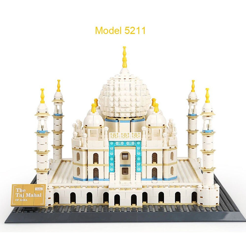 The Taj Mahal India Construction Building Blocks Model 1113 Pieces - 211