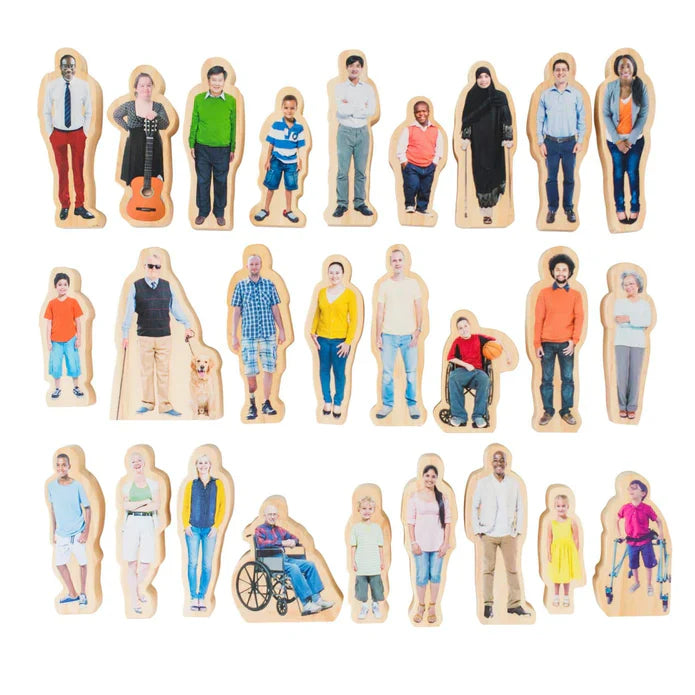 The Freckled Frog Everyone's Family Educational Blocks Set of 26