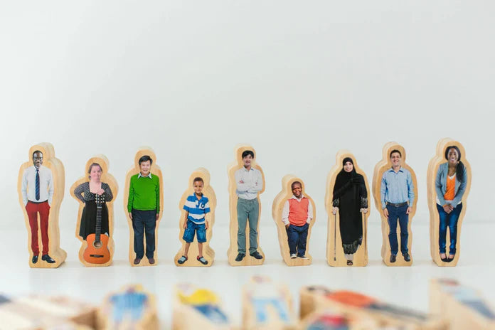 The Freckled Frog Everyone's Family Educational Blocks Set of 26