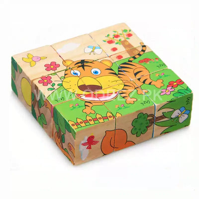 Three Dimensional 6 Sided Block Puzzle Random Character - 031