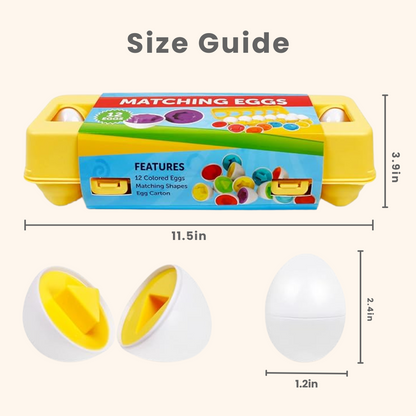 Toddla™ Montessori Geometric Eggs