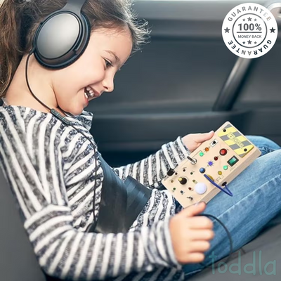 Fidtoy Montessori Tablero de interruptores para niños pequeños