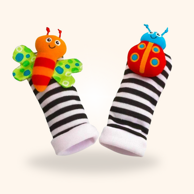 Fidtoy Baby Wrist and Foot Rattle Toy Set