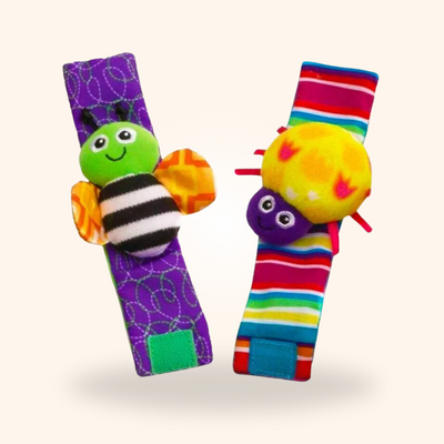 Fidtoy Baby Wrist and Foot Rattle Toy Set