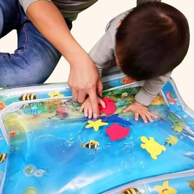 Tapis de jeu aquatique Fidtoy Tummy Time pour bébés de 3 à 12 mois, jeu sensoriel