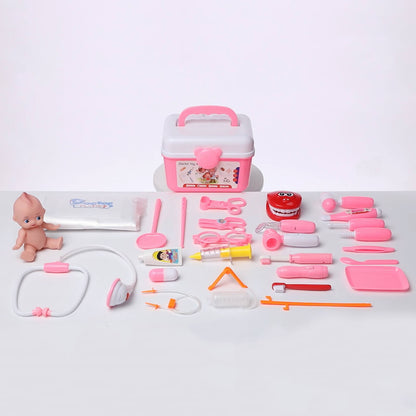 Toy Doctor Kit - 31 pcs Pink
