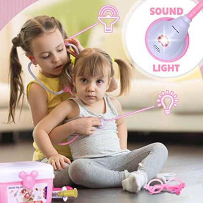 Toy Doctor Kit - 31 pcs Pink
