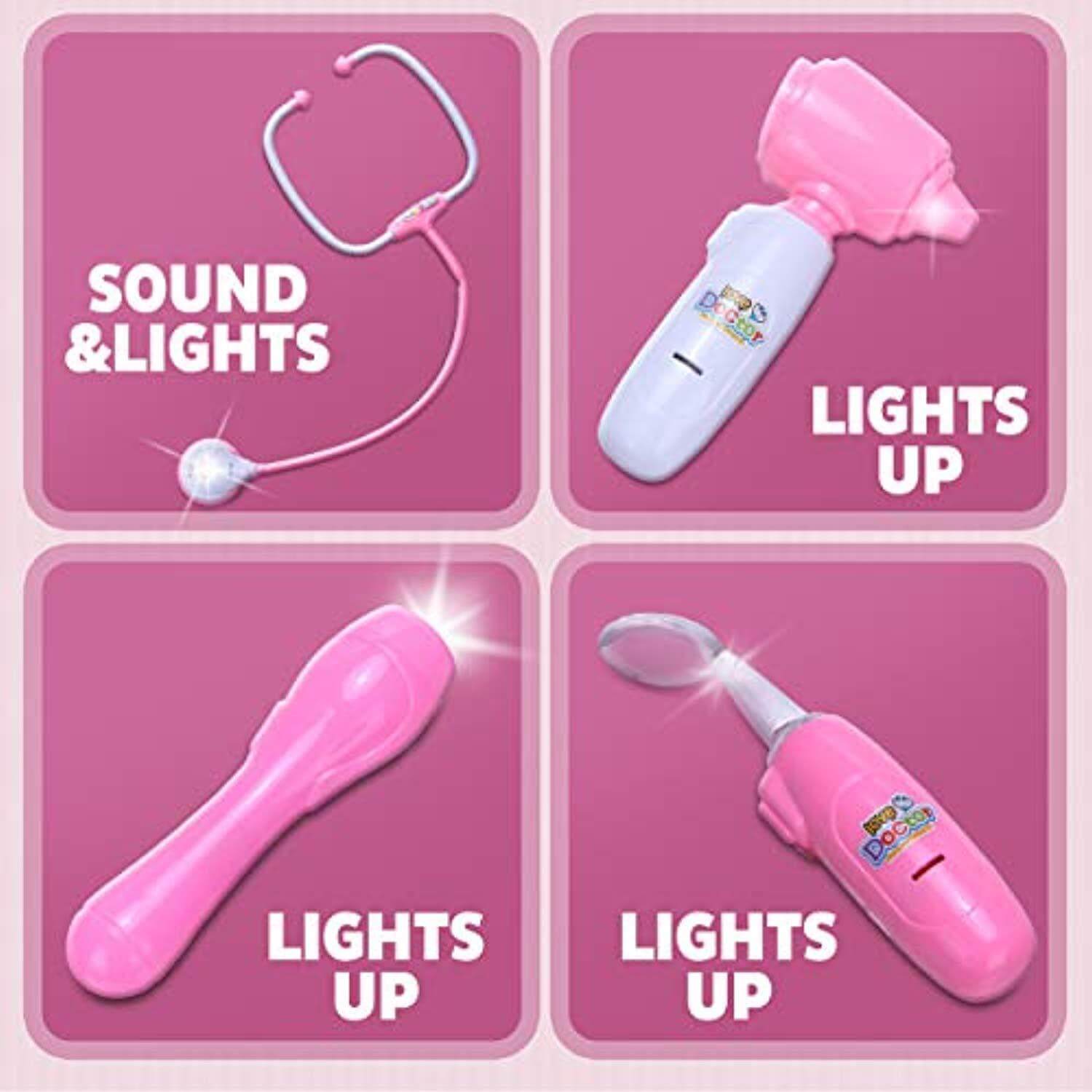 Toy Doctor Kit - 31 pcs Pink