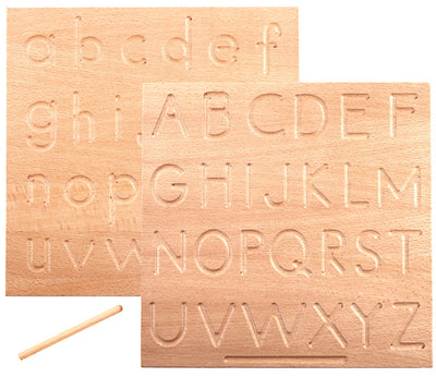 Pizarra de bambú para trazar letras