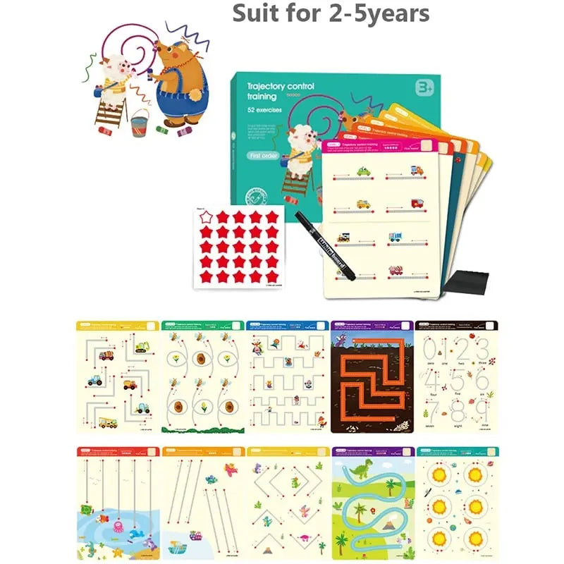 Fidtoy Magnetic Wooden Maze – Montessori Puzzle Ocean Theme for Preschoolers