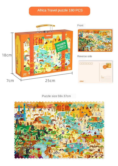 Travel Around the World Puzzle