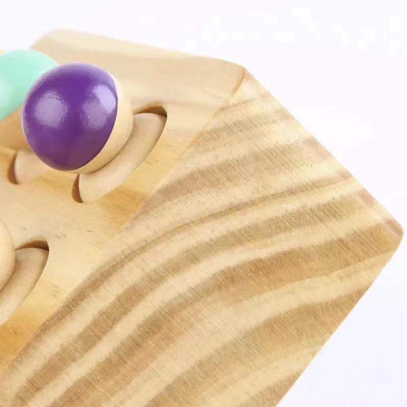 Wooden Montessori Peg People Sensory Toy- Fine motor skills toys