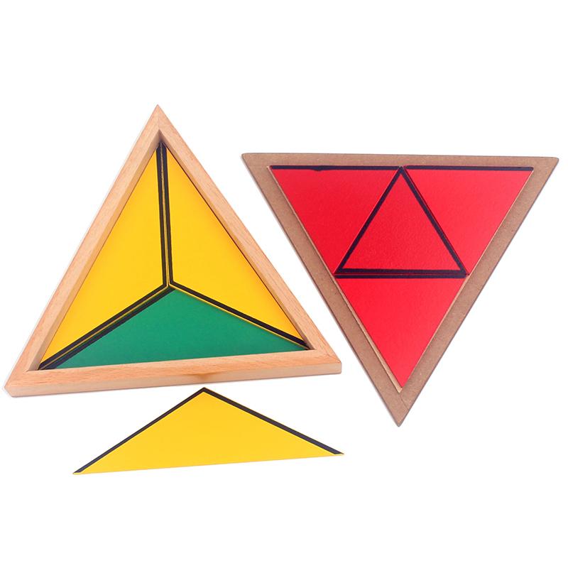 Juego de triángulos constructivos Fidtoy Material Montessori