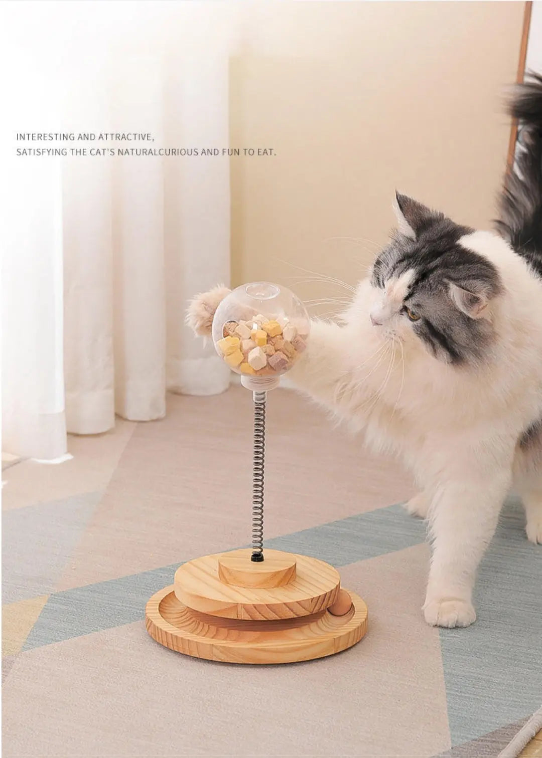 Turntable & Pet Food Dispenser Cat Toy