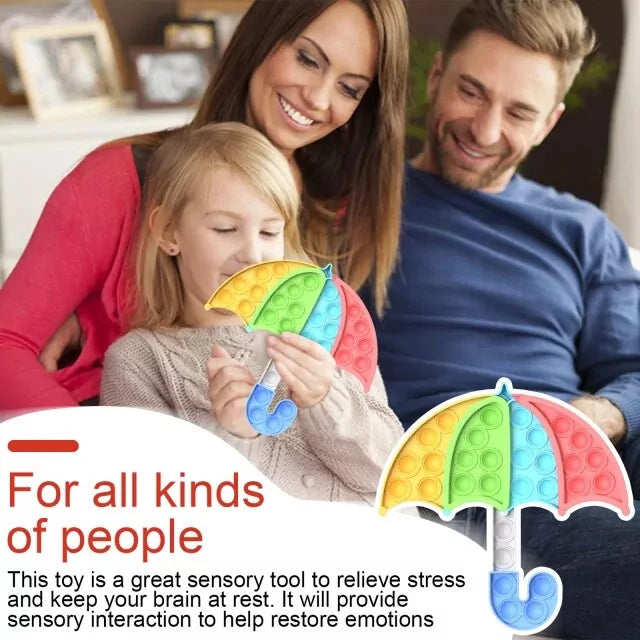 Umbrella Multicolor Pop it Bubble Toy