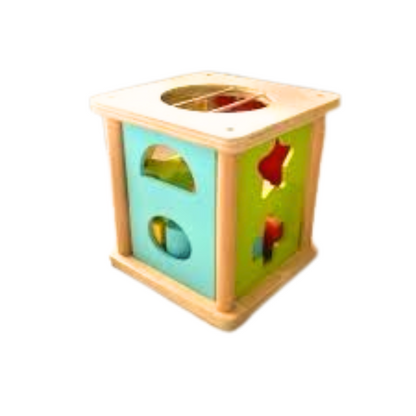 Wooden Geometric Shape Sorting Box