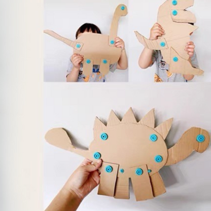 Kids Cardboard Construction  Bolts & Nuts Toolkit Tool Set  38 Pcs