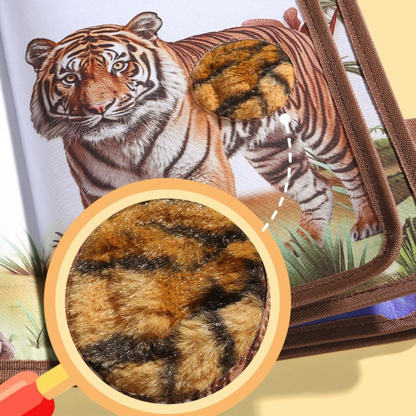 Toddler Plush Tactile Animal Sensory Tearproof Book