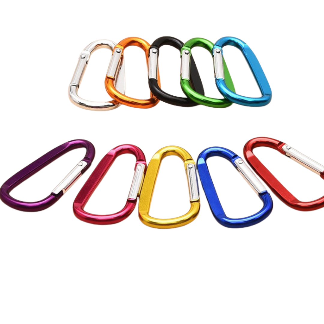Kids Aluminum D-shape Carabiner Clip Tool Hook Key Ring