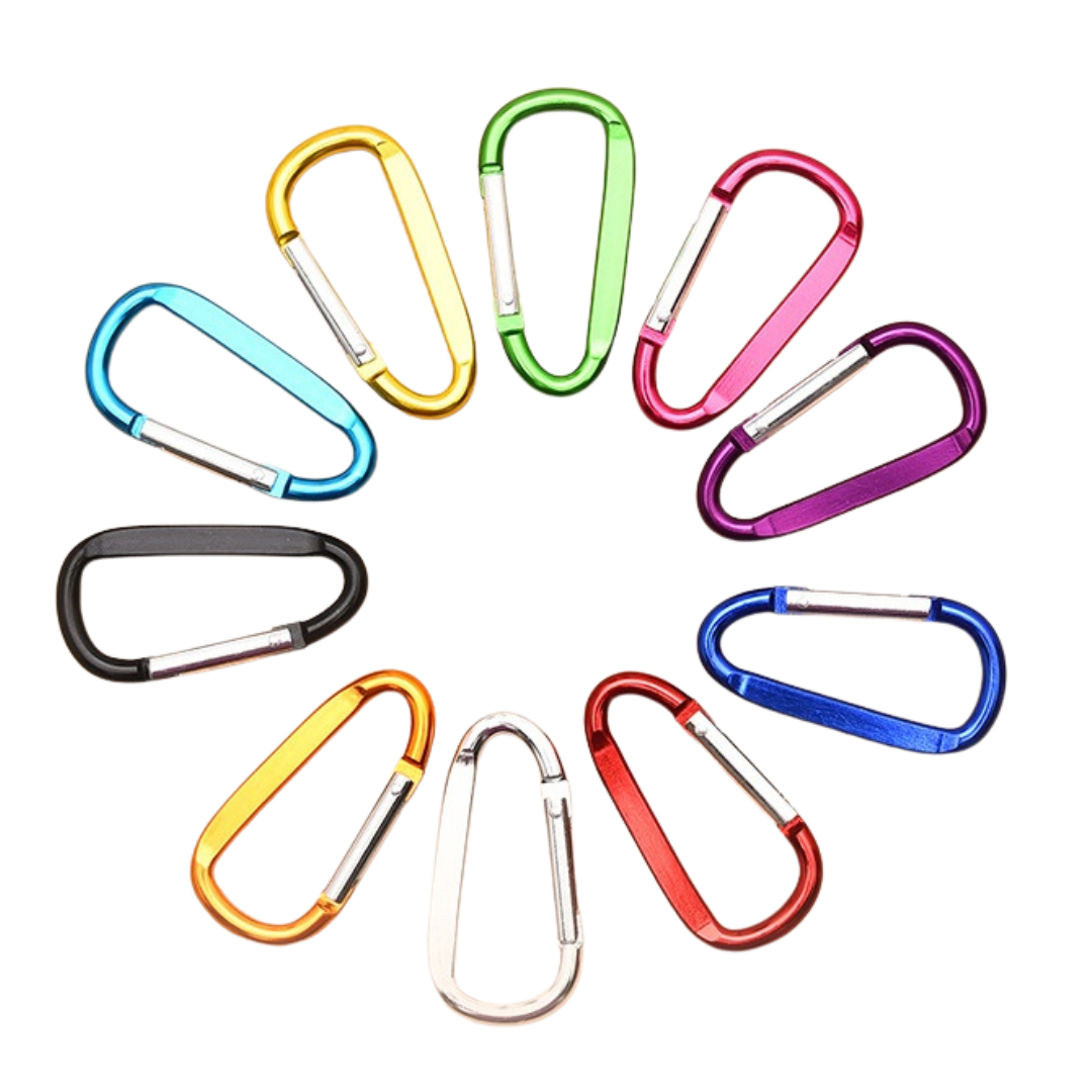 Kids Aluminum D-shape Carabiner Clip Tool Hook Key Ring