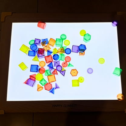 Wooden Light Panel for Table Kids Sensory Tool