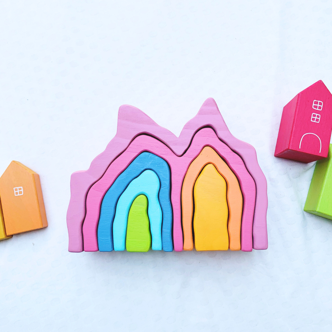 Wooden Stacking Great Barrier Coral Reef Block Playroom Décor