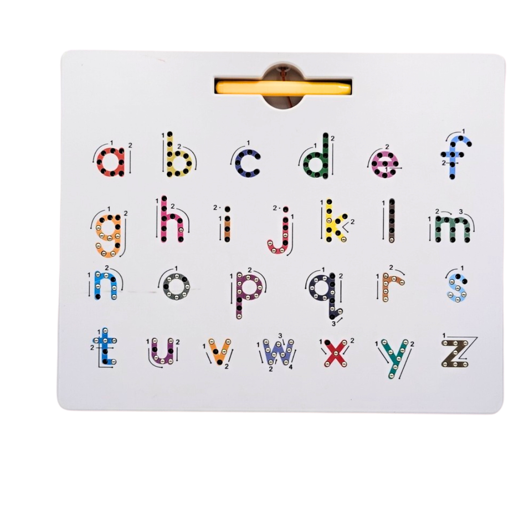 Magnetic Double-Sized Alphabet Mag Tracing Drawing Pad Upper and Lowercases
