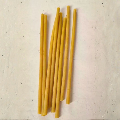 10 Thin Natural Beeswax Candle Kids Birthday Celebration Bee Themed Craft Décor