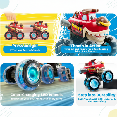 GlowRover – Resistente y a prueba de golpes – Camión monstruo RC
