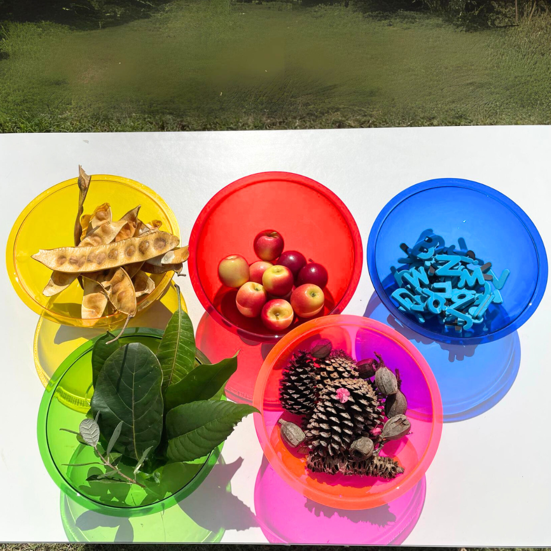 25cm Acrylic Dome Ball Sensory 5 Bowl For Play Light Table Reggio Inspired Toy