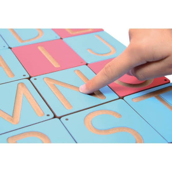 Nathan Wooden Alphabet Tracing Writing Board Pre-writing Letter Toy Upper or Lower Cases ALPHABET OR COUNTING