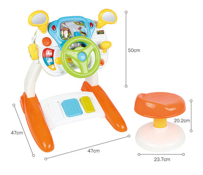 Toddler Interactive Driving Simulator Toy with Controls and Sounds