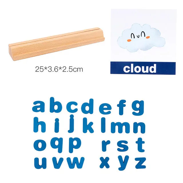 Zebra Vocabulary Building Wooden Spelling Game - 6675