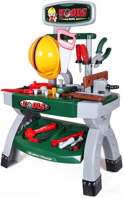 WKS-G Kit d'établi de jeu avec divers accessoires d'outils inclus – Cadeau pour enfants