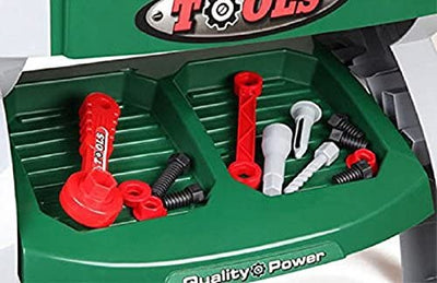 WKS-G Kit d'établi de jeu avec divers accessoires d'outils inclus – Cadeau pour enfants