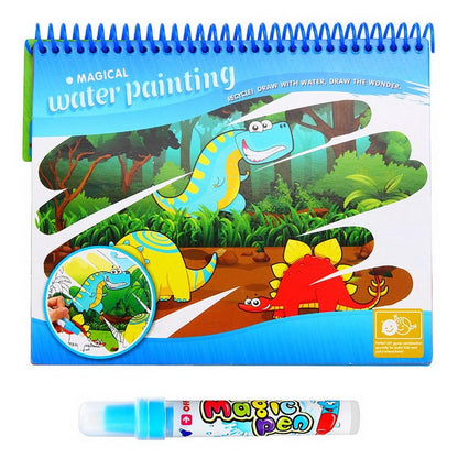 Water Doodle Painting Drawing Book - Dinosaur