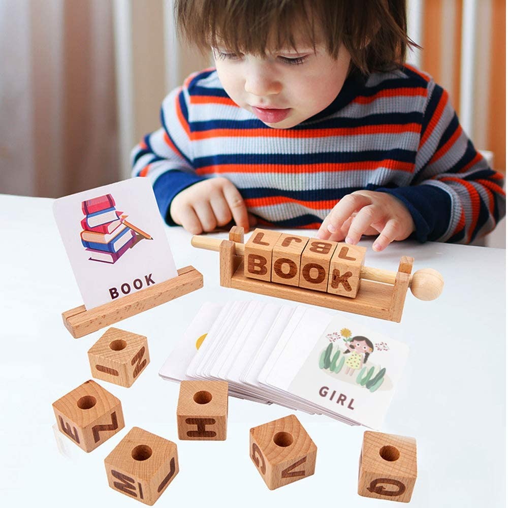 Vocabulary Building Wooden Learning Game