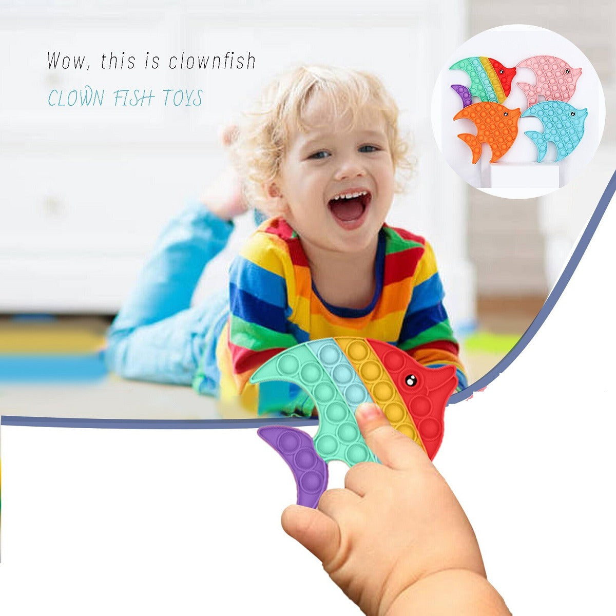 3D Fish Pop it Sensory Toy