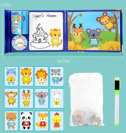 Animal Creative Magnetic Puzzle Pad - 729