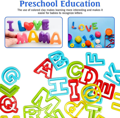 Alphabet Learning Play Soft Dough Kit - 23B