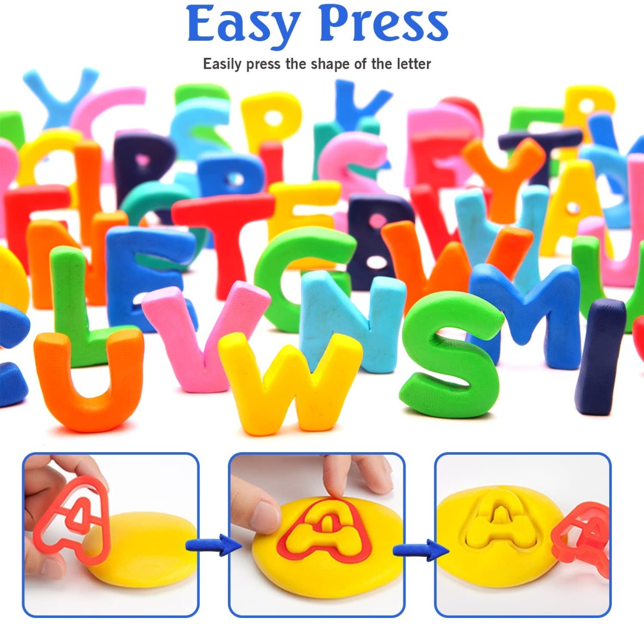 Alphabet Learning Play Soft Dough Kit - 23B