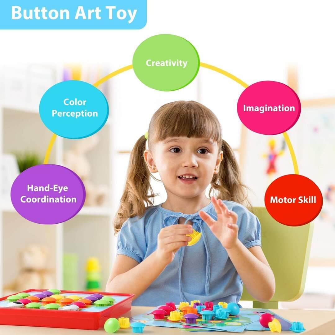 3D Puzzles Button Art Color Matching